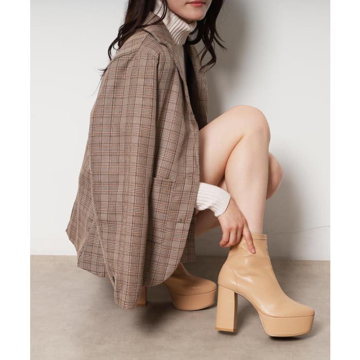 新色追加リピーター続出 脚長美脚 厚底ショートブーツ | ESPERANZA | 詳細画像54 