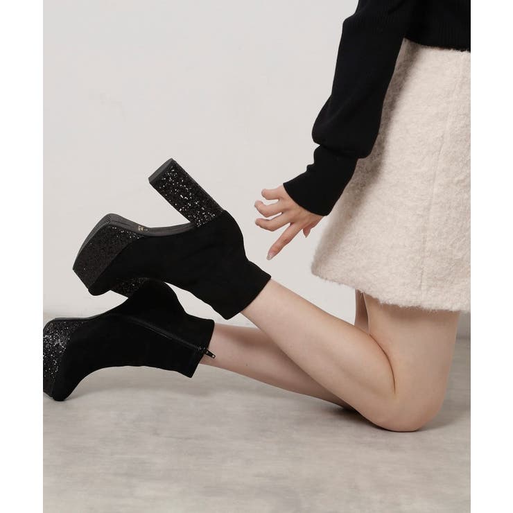 新色追加リピーター続出 脚長美脚 厚底ショートブーツ | ESPERANZA | 詳細画像28 