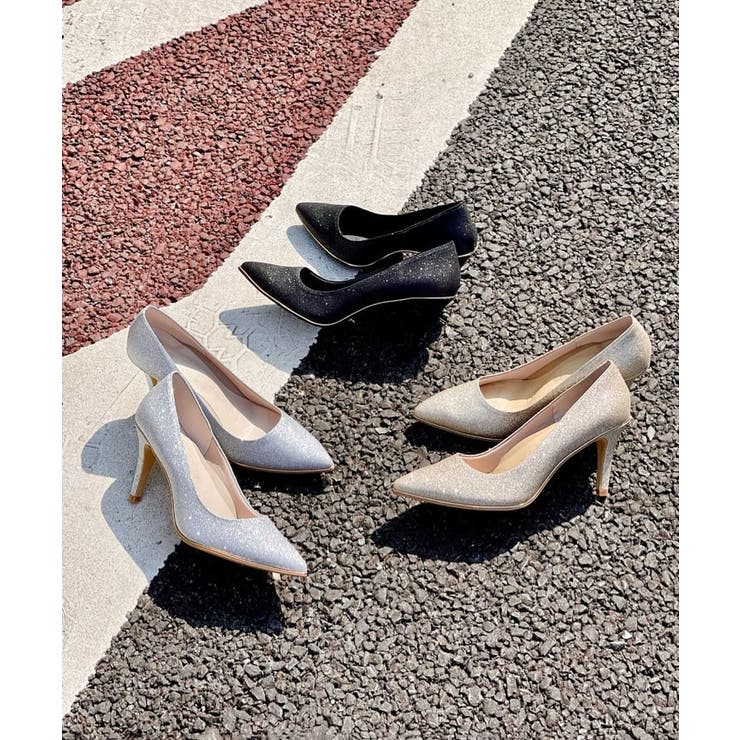 【12時間パンプス】約8.5㎝／ラメ素材 歩きやすくて疲れにくい | ESPERANZA | 詳細画像10 