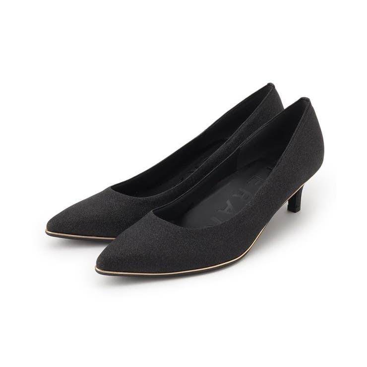 ブラック(919) | 履きやすいパンプスヒール約5.5cm/グリッター | ESPERANZA