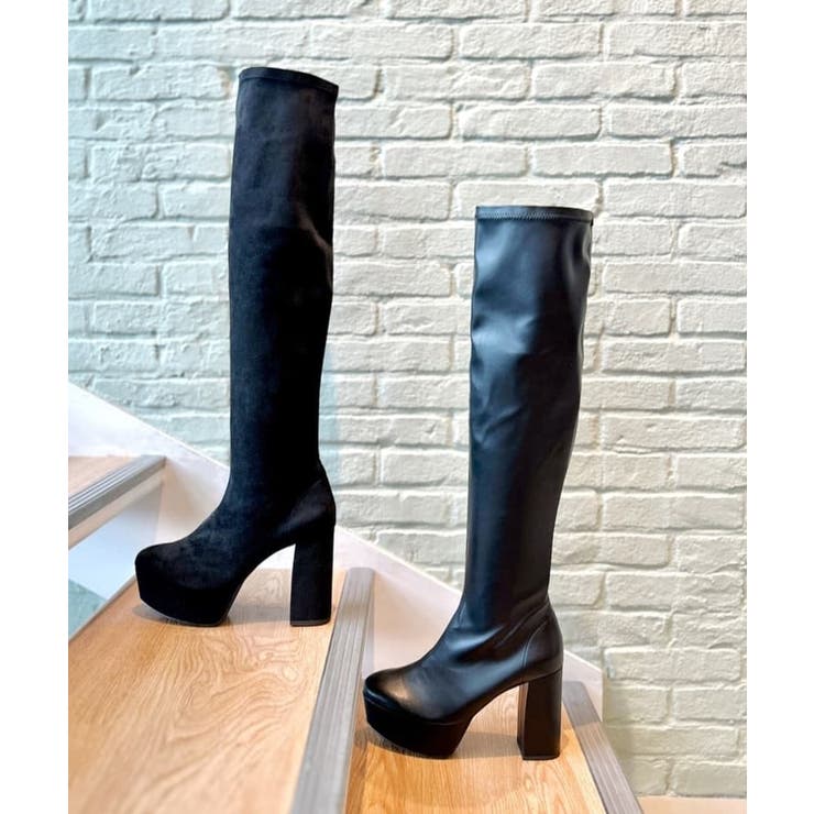 ラク盛り厚底ニーハイブーツ[品番：WRDW0179586]｜ESPERANZA（エスペランサ）のレディースファッション通販｜SHOPLIST（ショップリスト）