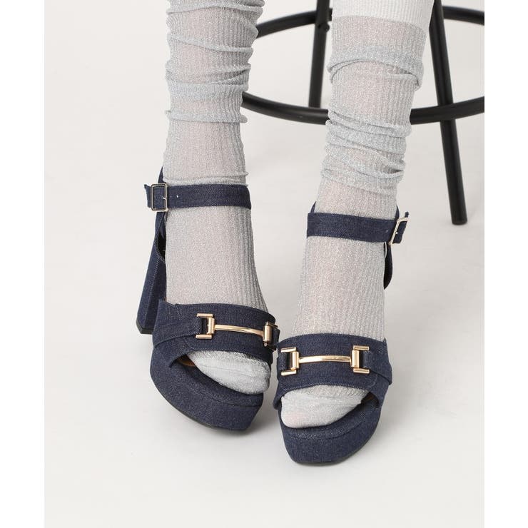 アッパービット厚底ヒールサンダル | ESPERANZA | 詳細画像49 