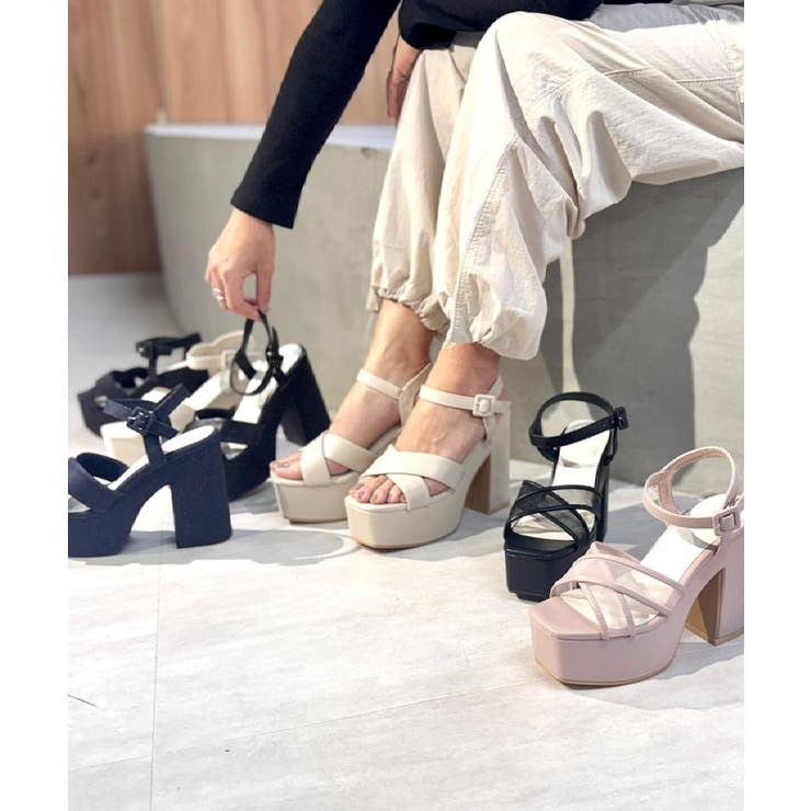 【ラク盛り／サンダル】リピーター続出／脚長美脚 ラク盛り厚底サンダル | ESPERANZA | 詳細画像61 