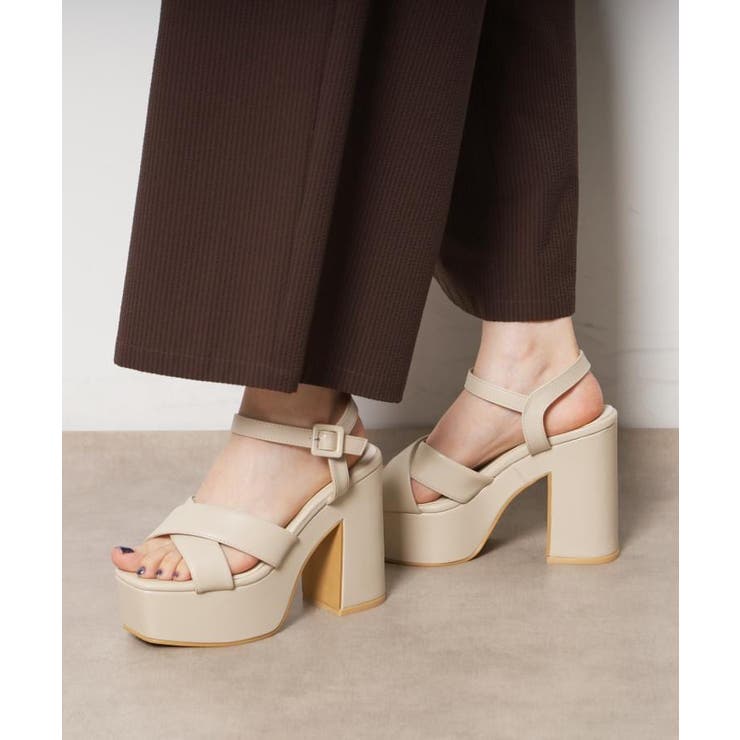 【ラク盛り／サンダル】リピーター続出／脚長美脚 ラク盛り厚底サンダル | ESPERANZA | 詳細画像2 