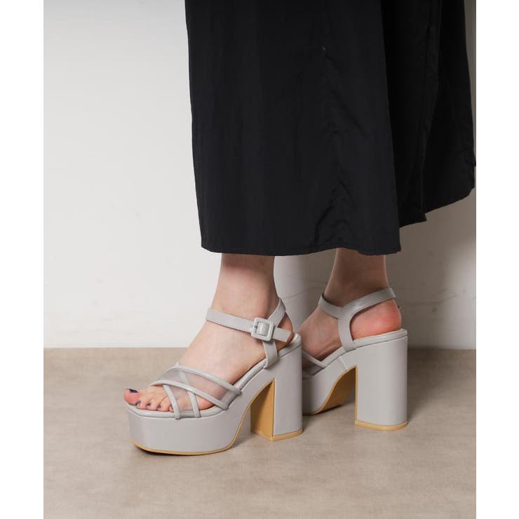 【ラク盛り／サンダル】リピーター続出／脚長美脚 ラク盛り厚底サンダル | ESPERANZA | 詳細画像24 