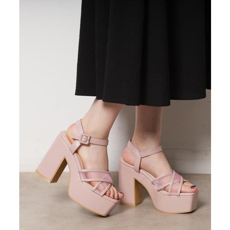 ピンク(972) | 【ラク盛り／サンダル】リピーター続出／脚長美脚 ラク盛り厚底サンダル | ESPERANZA