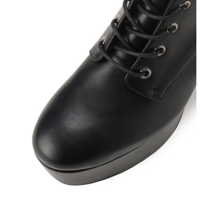 【ラク盛り／ロングブーツ】リピーター続出／脚長美脚 レースアップロングブーツ | ESPERANZA | 詳細画像23 