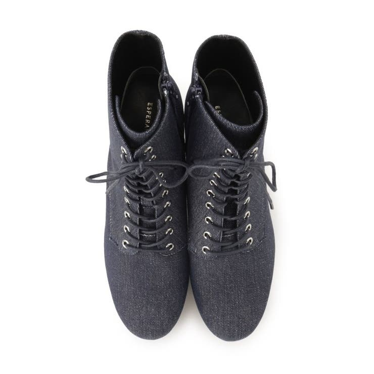 【ラク盛り／ショートブーツ】リピーター続出／脚長美脚 厚底レースアップブーツ | ESPERANZA | 詳細画像22 