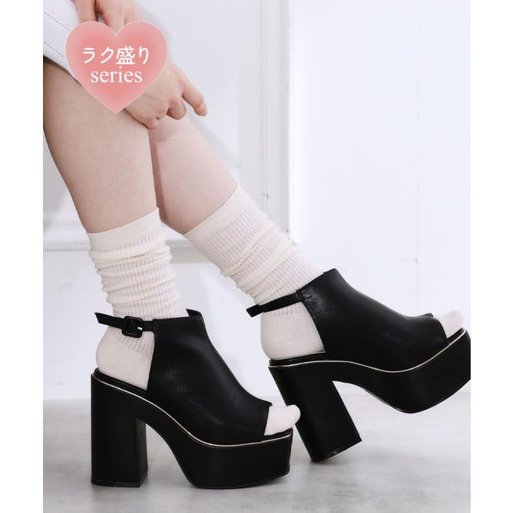 【ラク盛り/約12㎝】ラク盛り厚底ストラップサンダル | ESPERANZA | 詳細画像1 