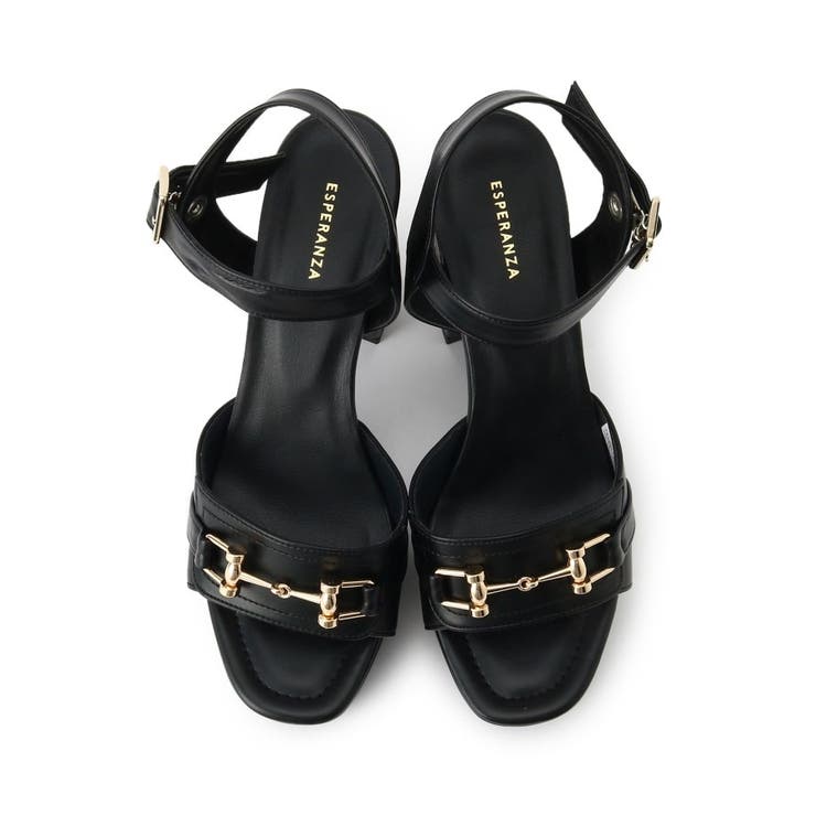 アッパービット厚底ヒールサンダル | ESPERANZA | 詳細画像4 