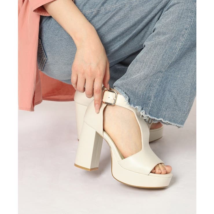 Tストラップスクエアサンダル | ESPERANZA | 詳細画像1 