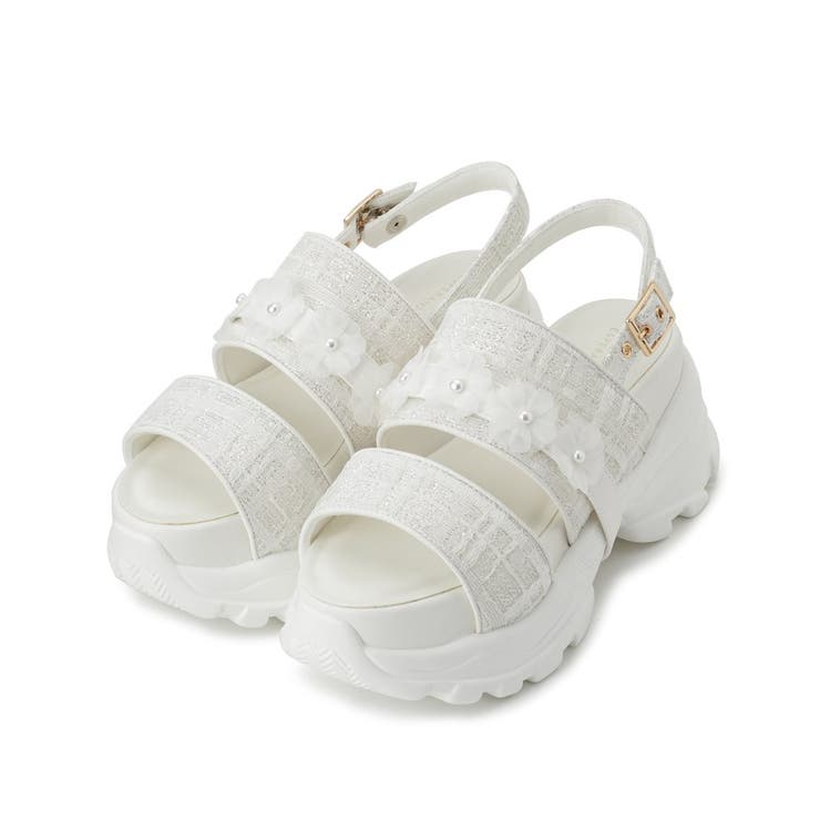 ツイード風フラワーベルトスポサン | ESPERANZA | 詳細画像1 