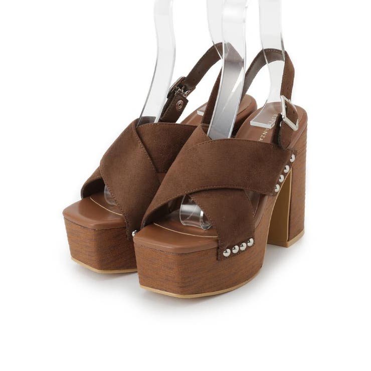 【ラク盛り／サンダル】リピーター続出／脚長美脚 クロススタッズサンダル | ESPERANZA | 詳細画像13 