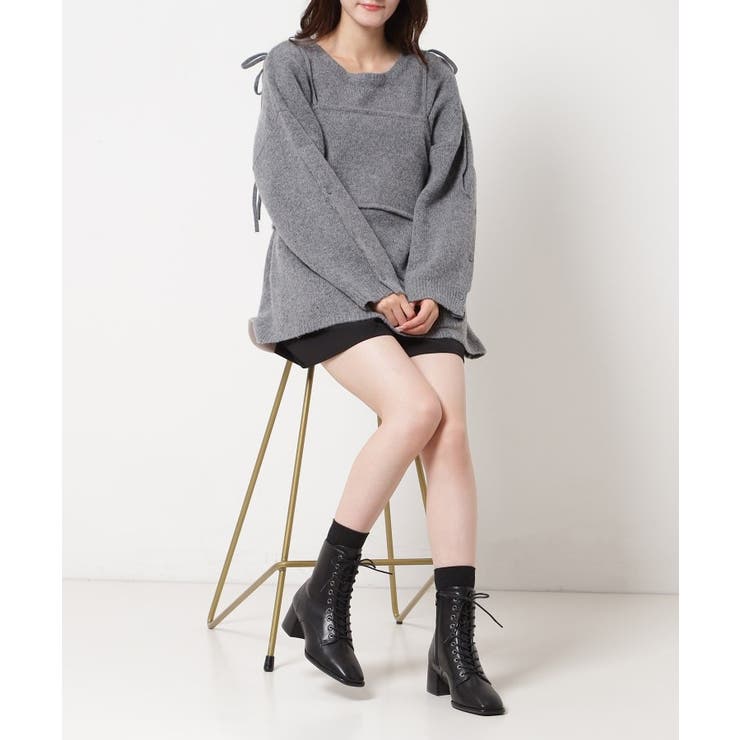 スクエアレースアップショートブーツ レイン対応 | ESPERANZA | 詳細画像4 