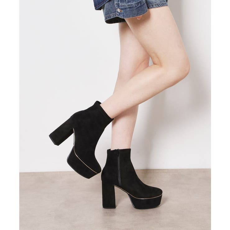 ブラック(119) | 【ラク盛り ショートブーツ】リピーター続出 脚長美脚 | ESPERANZA