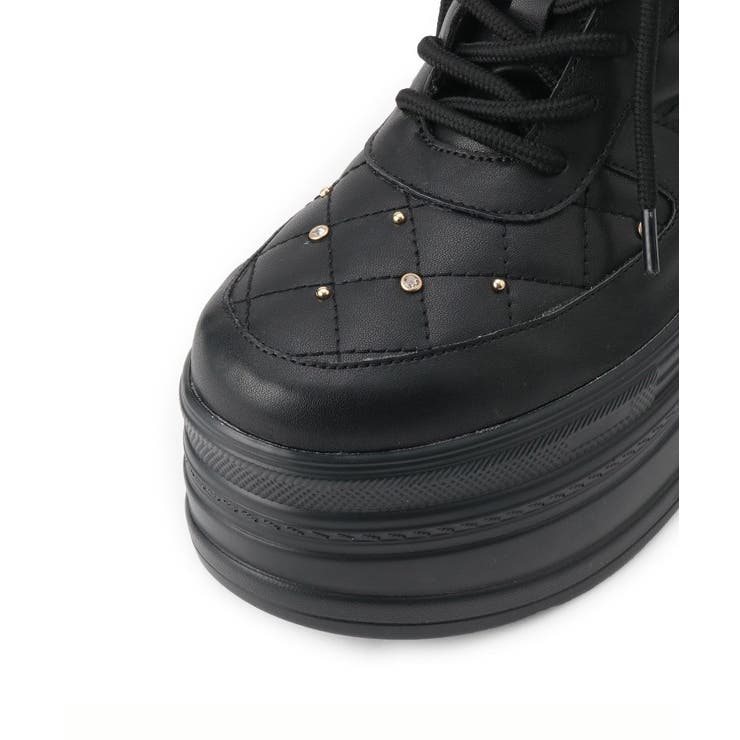 きゅんフィット厚底フラットキルティングスタッズスニーカー | ESPERANZA | 詳細画像19 