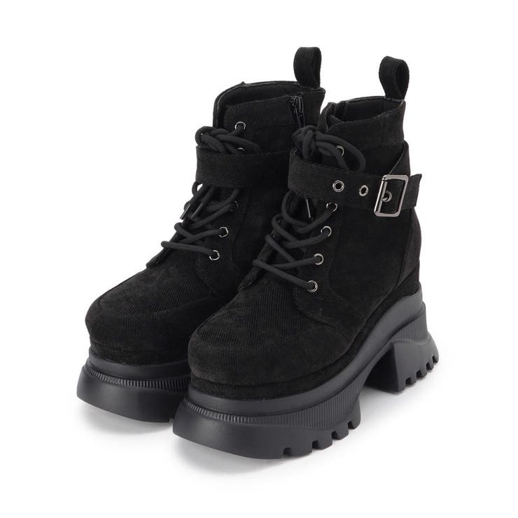 レースアップバックル厚底ブーツ | ESPERANZA | 詳細画像10 