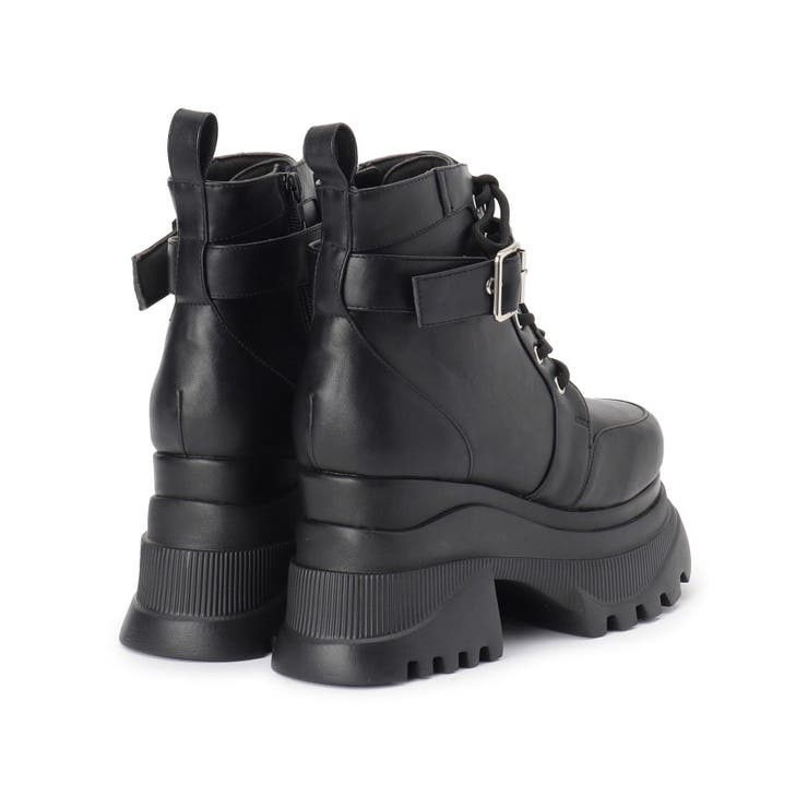 レースアップバックル厚底ブーツ | ESPERANZA | 詳細画像16 