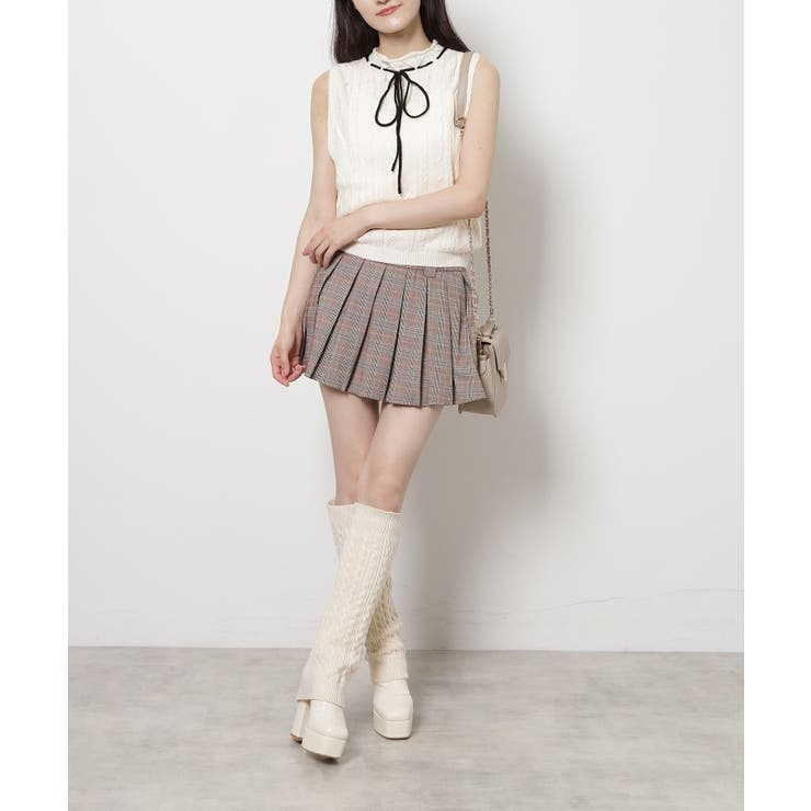 リピーター続出 脚長美脚 2WAYニットカバーレイヤーロングブーツ | ESPERANZA | 詳細画像3 