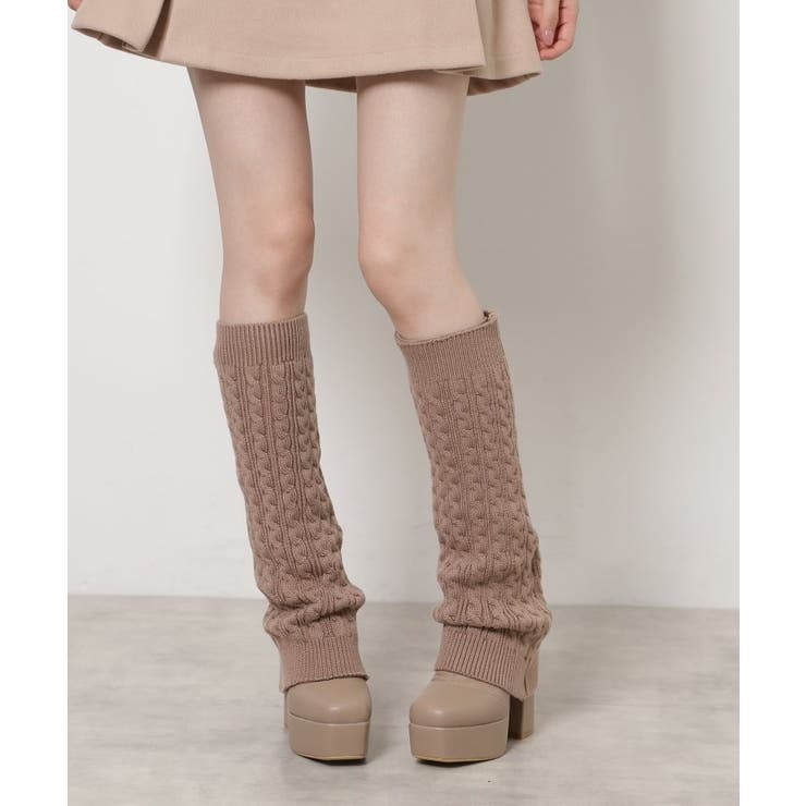 リピーター続出 脚長美脚 2WAYニットカバーレイヤーロングブーツ | ESPERANZA | 詳細画像8 