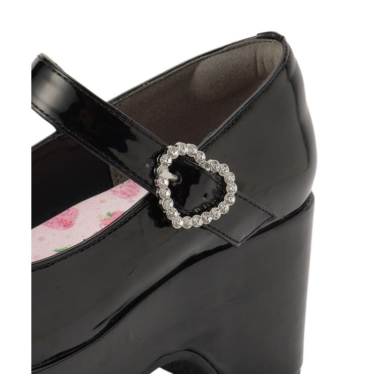 キラキラハートバックルらくちんウエッジ厚底パンプス | ESPERANZA | 詳細画像13 