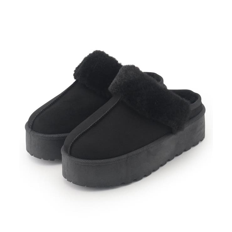 専用★ブラックムートンサンダル 厚底ムートンサンダル[品番：WRDW0206453]｜ESPERANZA（エスペランサ