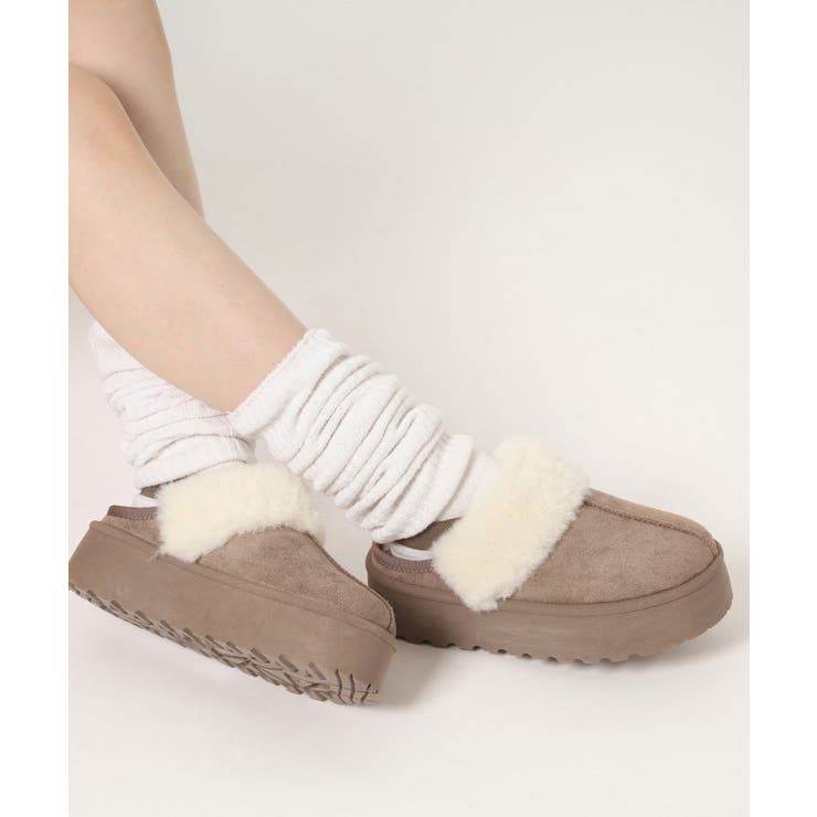 厚底ムートンサンダル[品番：WRDW0206453]｜ESPERANZA（エスペランサ