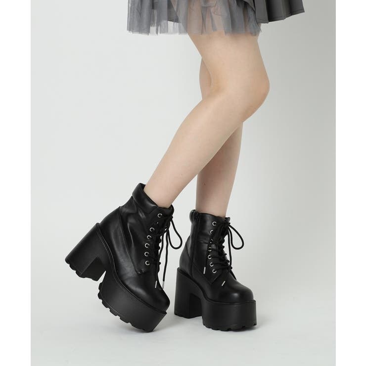 厚底レースアップブーツ | ESPERANZA | 詳細画像16 