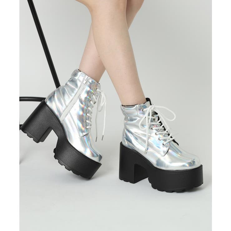 厚底レースアップブーツ | ESPERANZA | 詳細画像19 