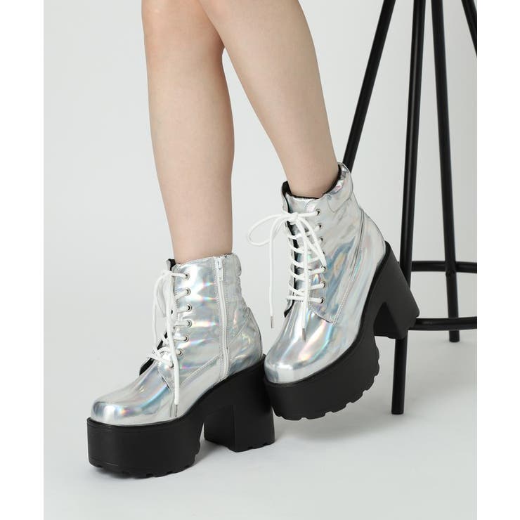 厚底レースアップブーツ | ESPERANZA | 詳細画像20 