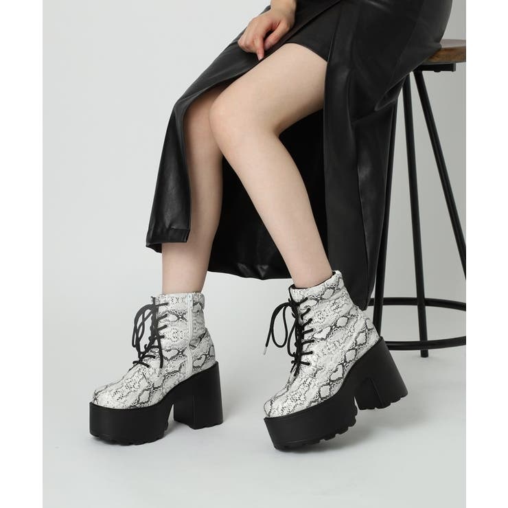 厚底レースアップブーツ | ESPERANZA | 詳細画像22 