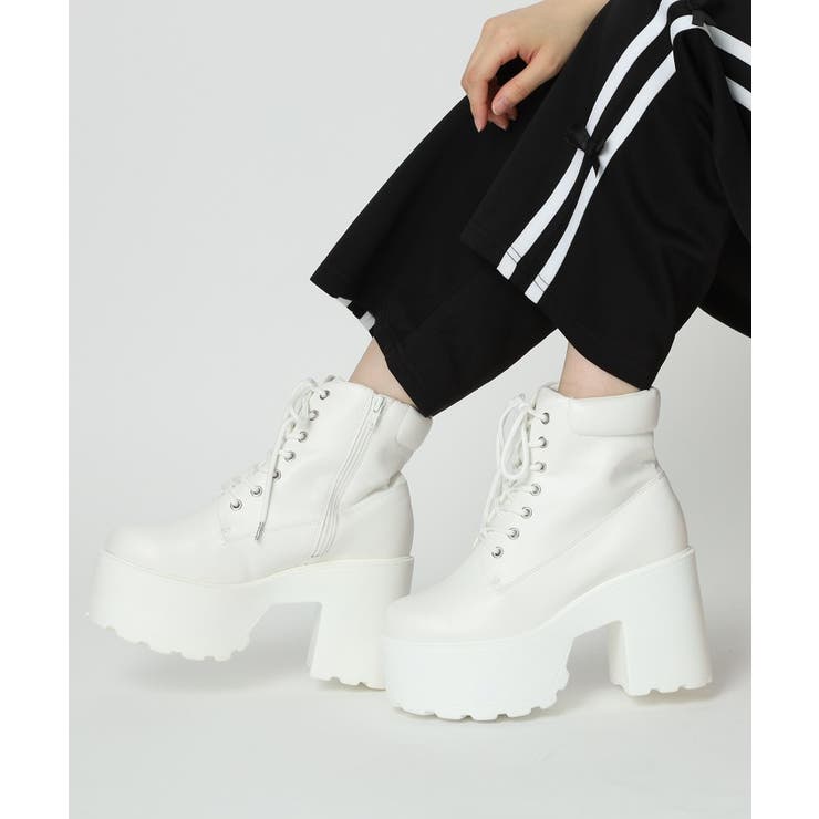 厚底レースアップブーツ | ESPERANZA | 詳細画像25 