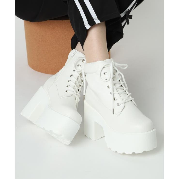 厚底レースアップブーツ | ESPERANZA | 詳細画像1 