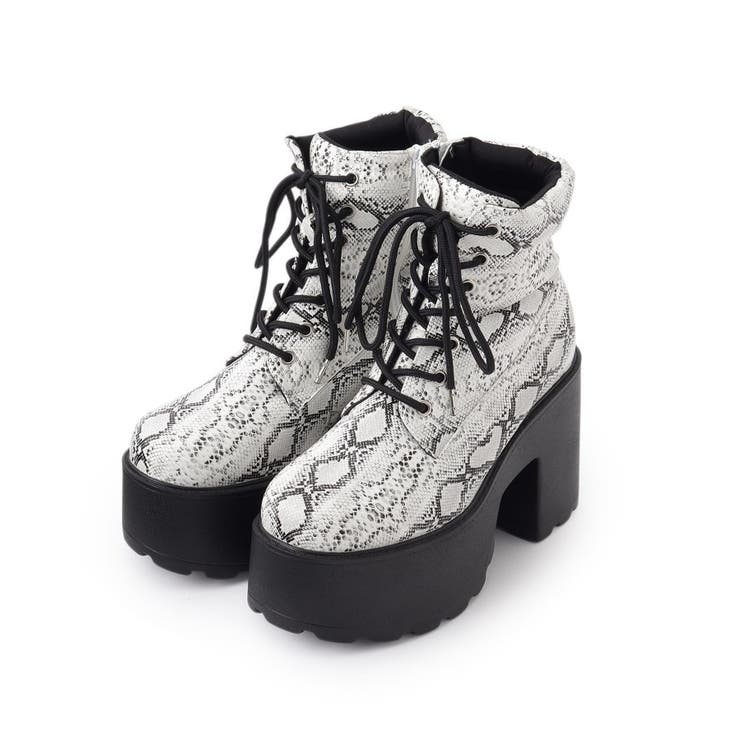 パイソン(919) | 厚底レースアップブーツ | ESPERANZA