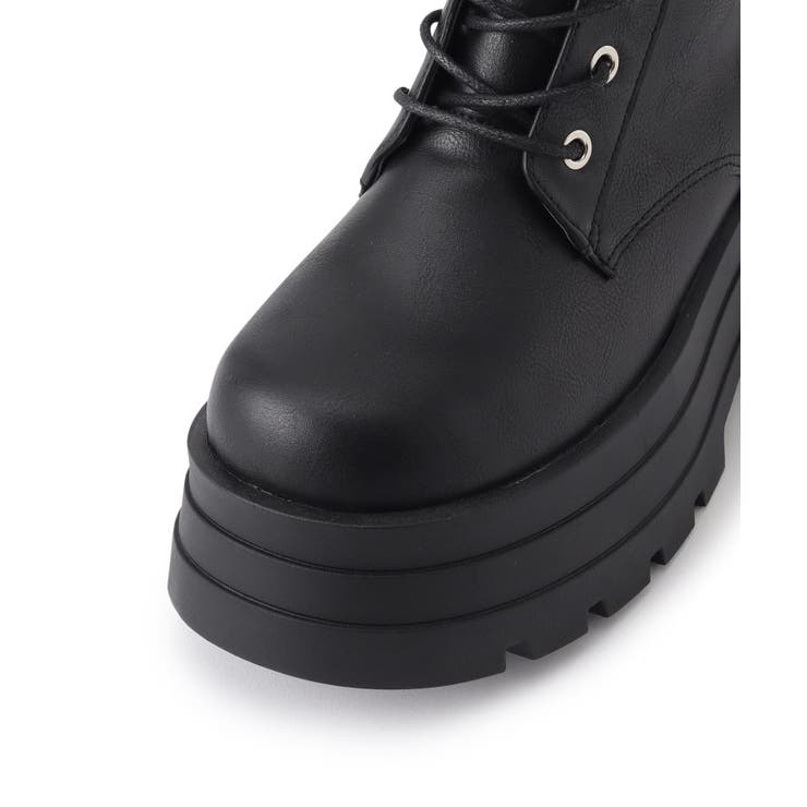 厚底3段ソールチェーン付き ベルト付きレースアップブーツ | ESPERANZA | 詳細画像8 
