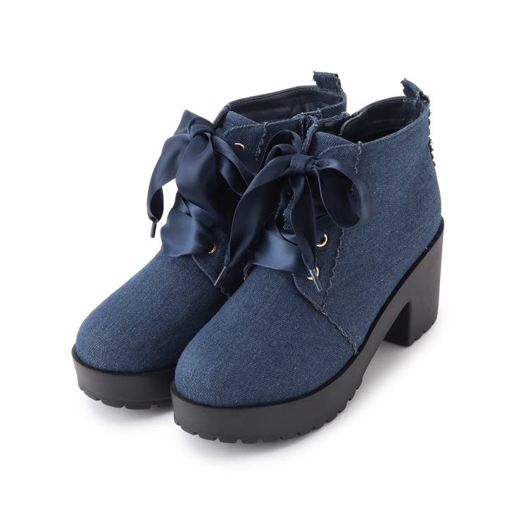 厚底ガーリーレースアップフラワーカットブーツ [品番：WRDW0206900]｜ESPERANZA（エスペランサ）のレディースファッション通販｜SHOPLIST（ショップリスト）