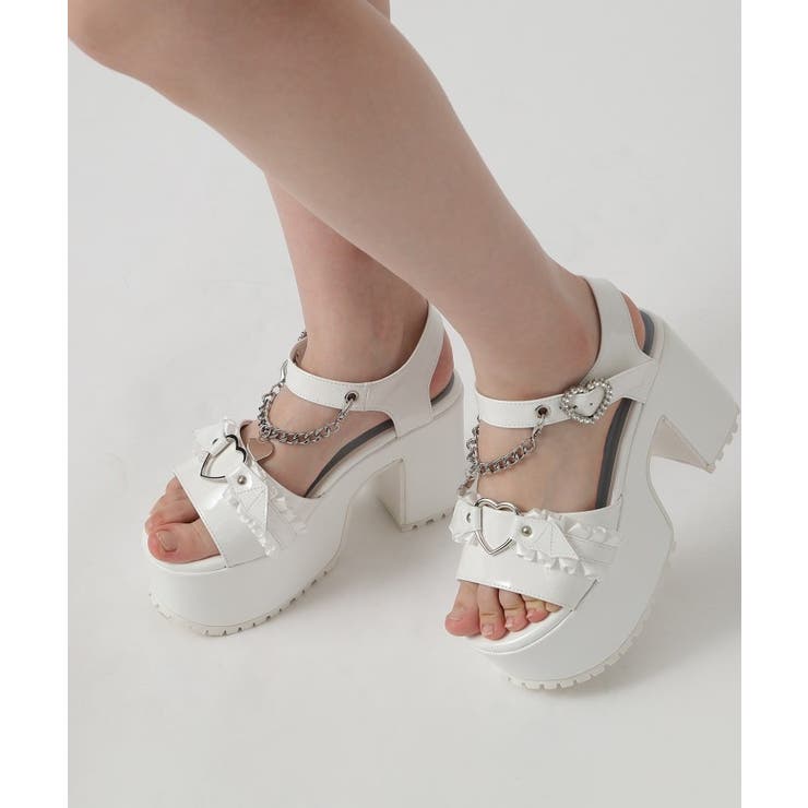 厚底羽つきハートサンダル 24SS | ESPERANZA | 詳細画像15 