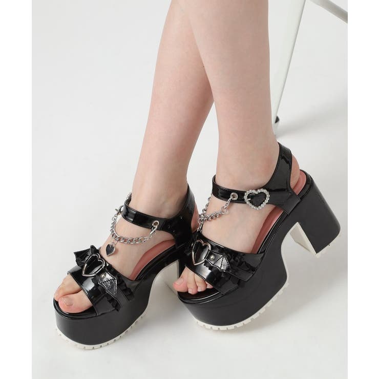 厚底羽つきハートサンダル 24SS | ESPERANZA | 詳細画像25 