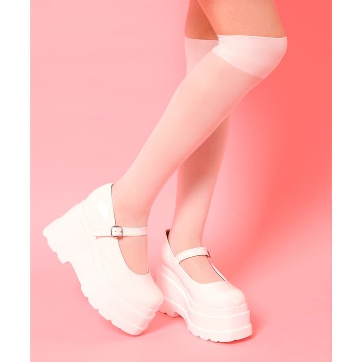 ホワイト(201) | ストラップ厚底パンプス | ESPERANZA