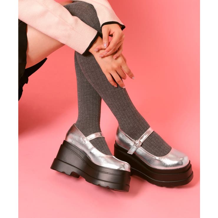 シルバー(006) | ストラップ厚底パンプス | ESPERANZA