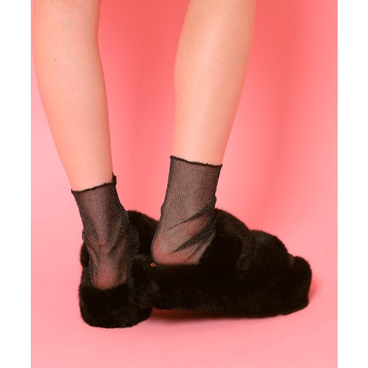 厚底フェイクファーサンダル | ESPERANZA | 詳細画像6 