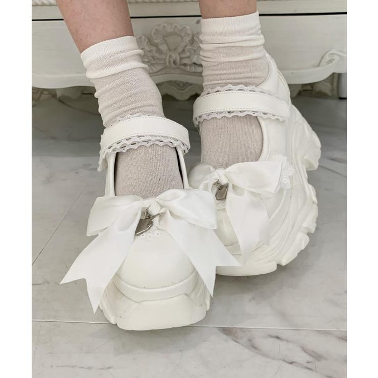 ホワイト(001) | 夢見るシリーズ厚底2WAYスニーカー | ESPERANZA