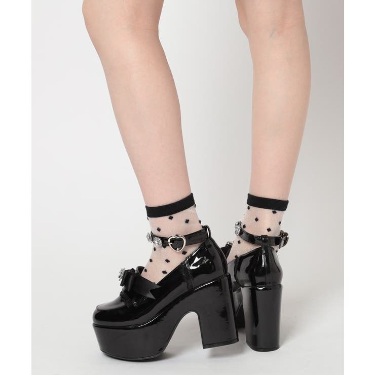 厚底リボン付き3WAYキラキラパンプス | ESPERANZA | 詳細画像25 