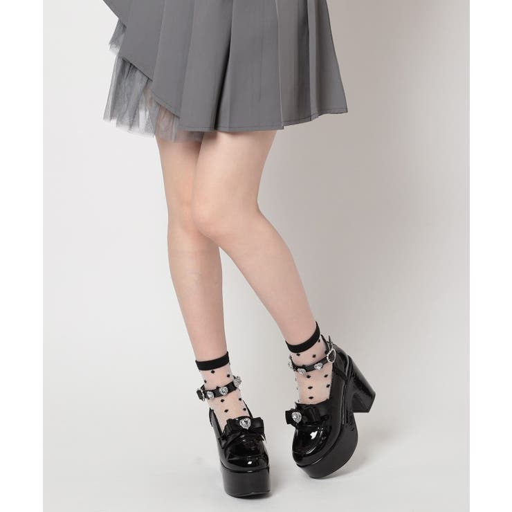 厚底リボン付き3WAYキラキラパンプス | ESPERANZA | 詳細画像26 