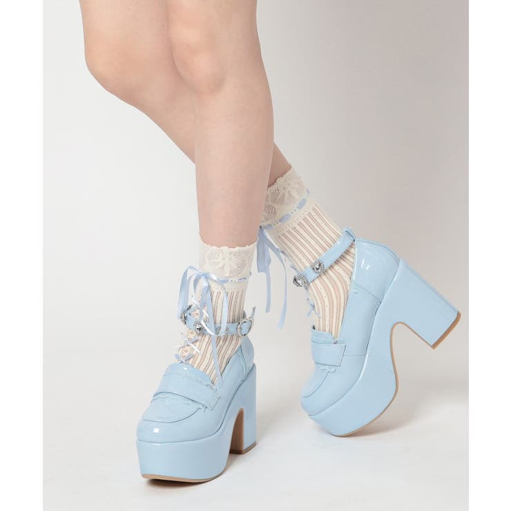 厚底リボン付き3WAYキラキラパンプス | ESPERANZA | 詳細画像28 