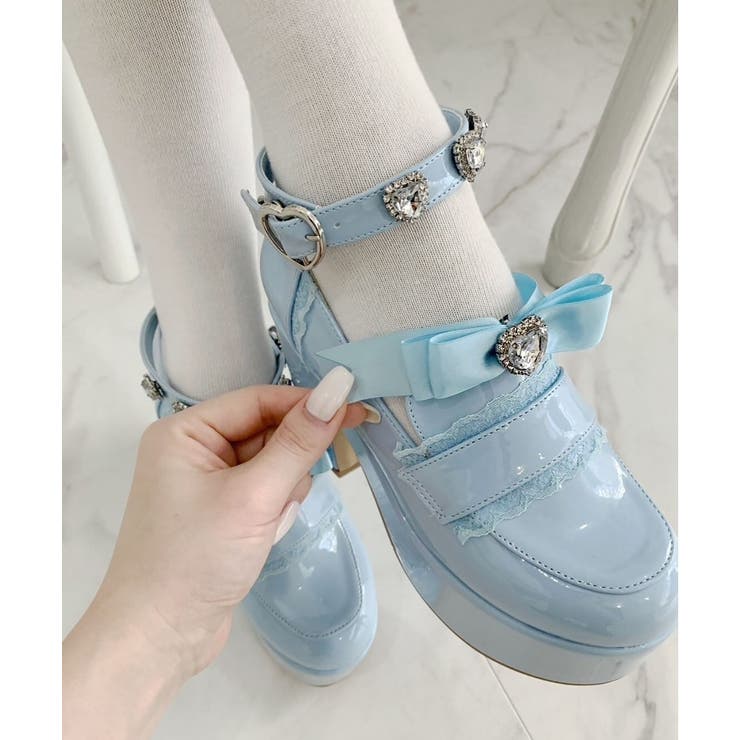 厚底リボン付き3WAYキラキラパンプス | ESPERANZA | 詳細画像35 