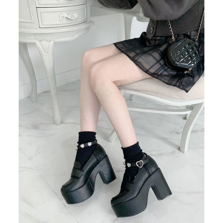 厚底リボン付き3WAYキラキラパンプス | ESPERANZA | 詳細画像36 