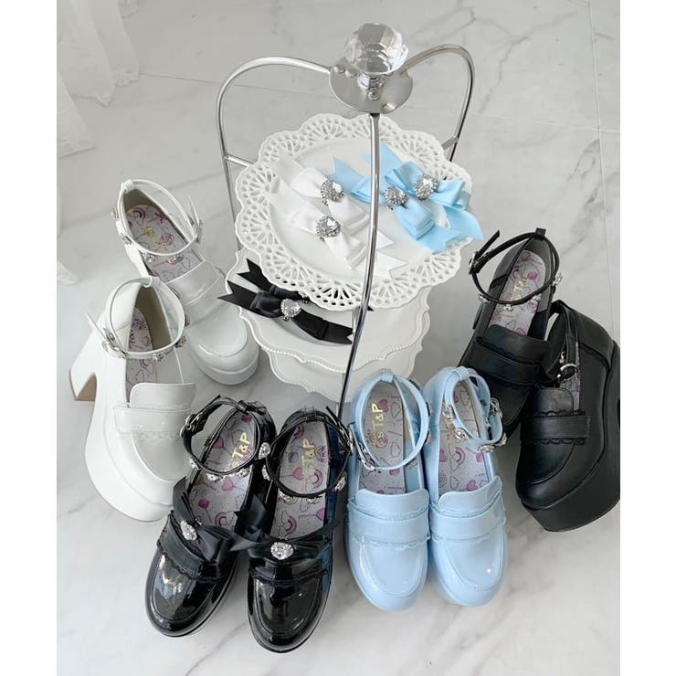 厚底リボン付き3WAYキラキラパンプス | ESPERANZA | 詳細画像37 