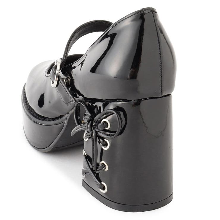 厚底ヒールレースアップパンプス | ESPERANZA | 詳細画像10 