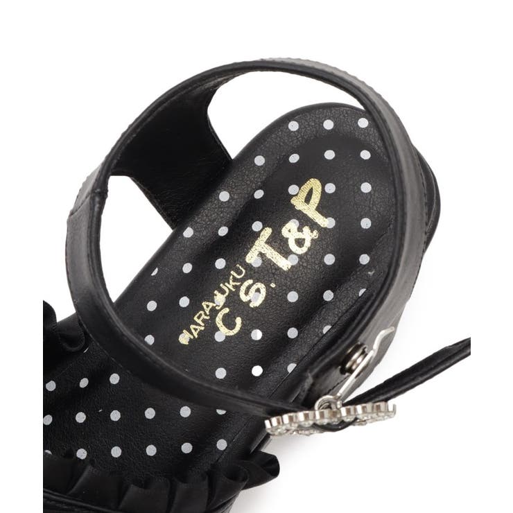 地雷系 厚底リボンレースアップサンダル | ESPERANZA | 詳細画像14 